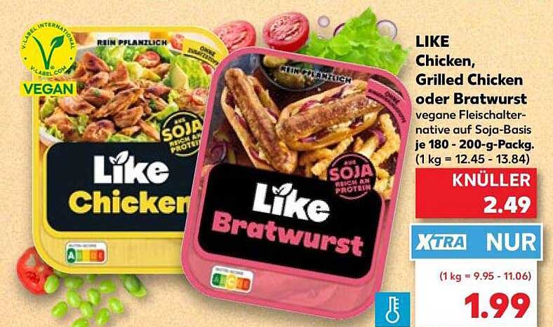 Like Chicken, Grilled Chicken oder Bratwurst