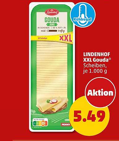 LINDENHOF XXL Gouda* Scheiben, je 1.000 g
