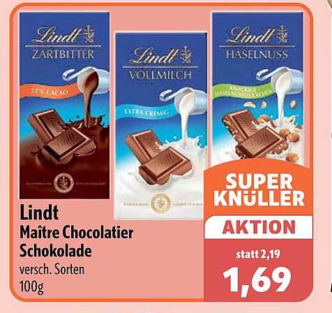 Lindt Maître Chocolatier Schokolade