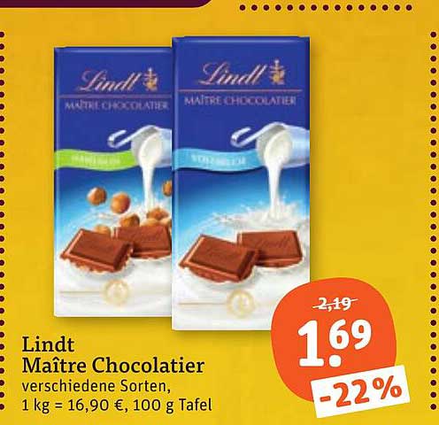 Lindt Maître Chocolatier verschiedene Sorten