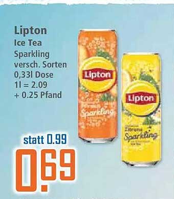 Lipton Ice Tea Sparkling versch. Sorten 0,33l Dose