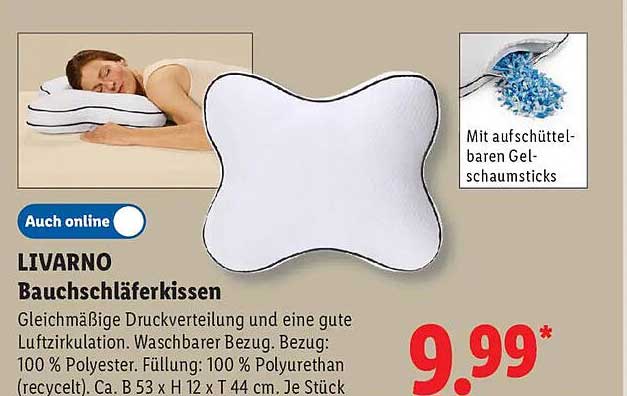 LIVARNO Bauchschläferkissen