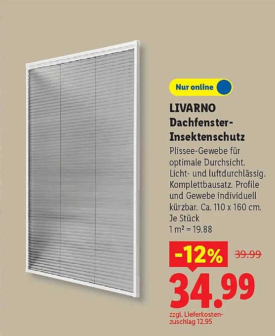 LIVARNO Dachfenster-Insektenschutz