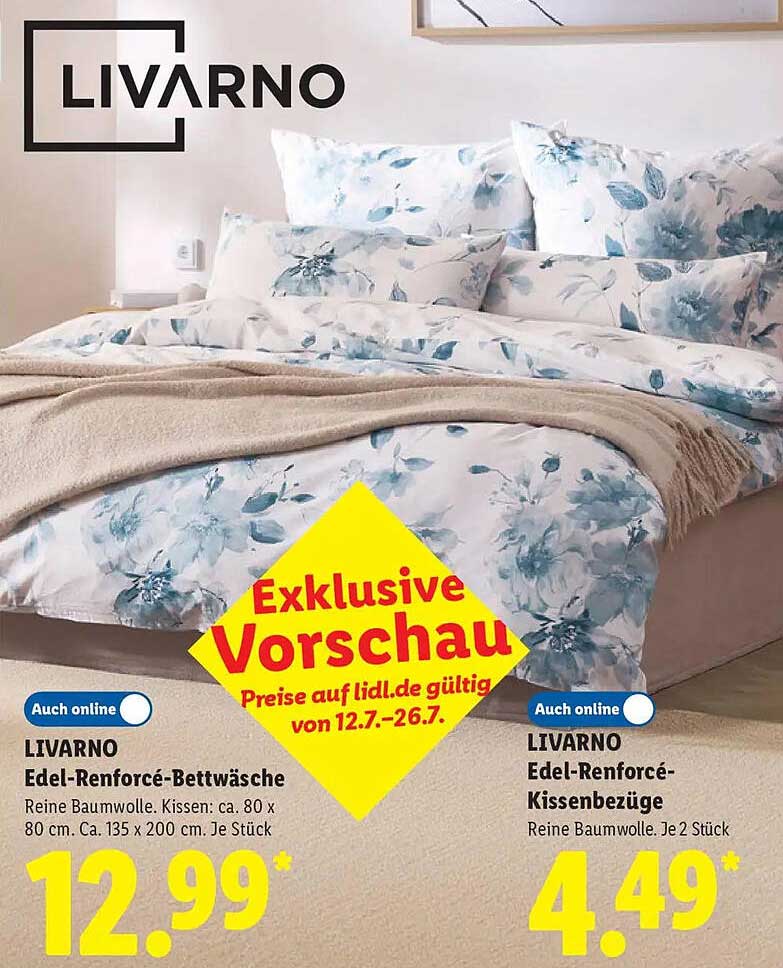LIVARNO Edel-Renforcé-Bettwäsche