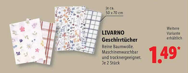 LIVARNO Geschirrtücher