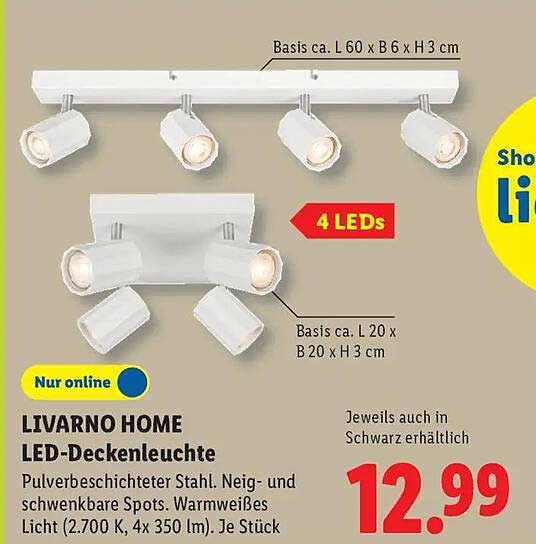 LIVARNO HOME LED-Deckenleuchte