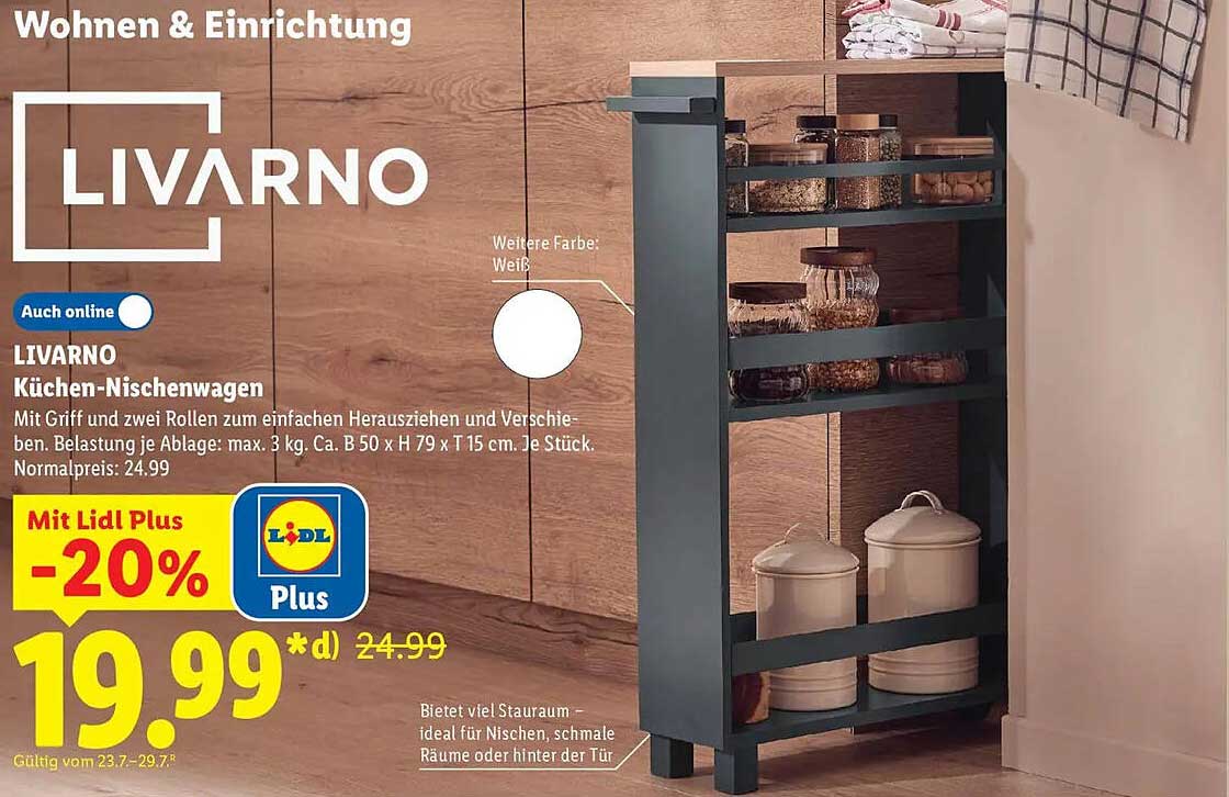 LIVARNO Küchen-Nischenwagen