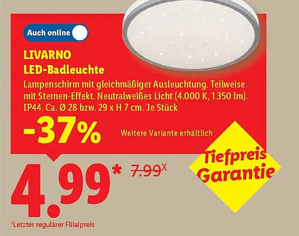 LIVARNO LED-Badleuchte