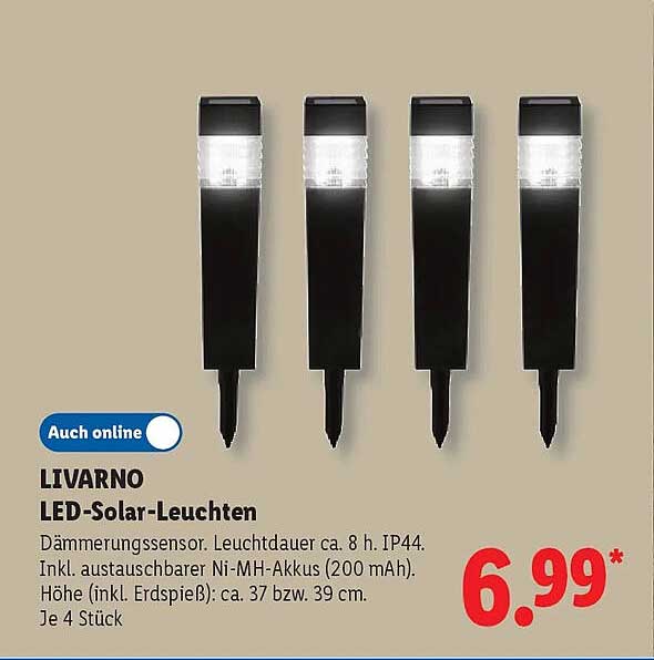 LIVARNO LED-Solar-Leuchten
