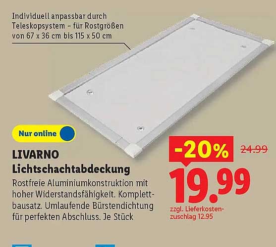 LIVARNO Lichtschachtabdeckung