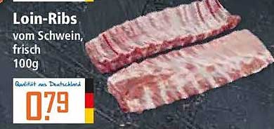 Loin-Ribs vom Schwein, frisch 100g