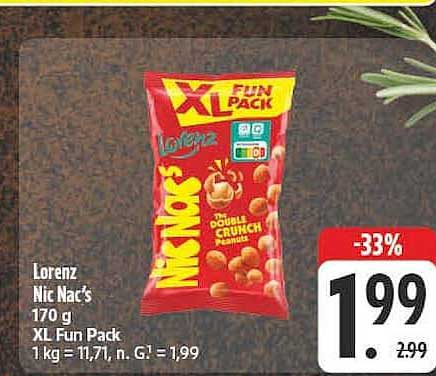 Lorenz Nic Nac's 170 g XL Fun Pack