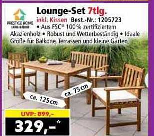 Lounge-Set 7tlg. inkl. Kissen