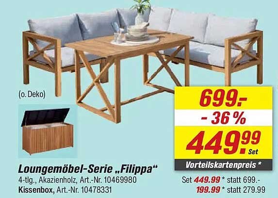 Loungemöbel-Serie „Filippa“