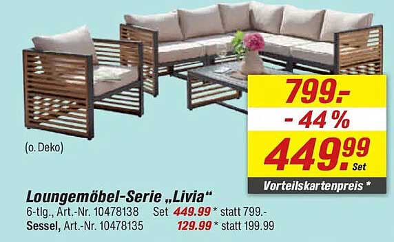 Loungemöbel-Serie „Livia“