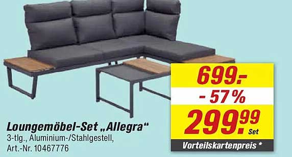 Loungemöbel-Set „Allegra“
