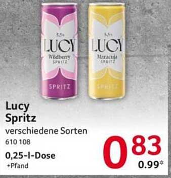 Lucy Spritz verschiedene Sorten 610 108 0,25-l-Dose +Pfand