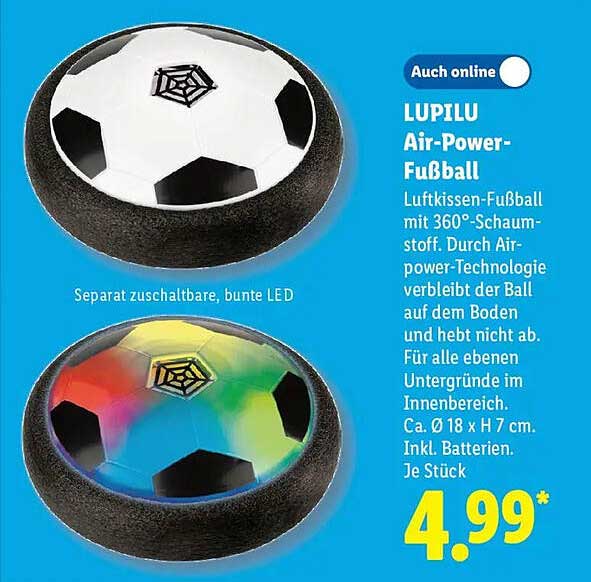 LUPILU Air-Power-Fußball