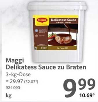 Maggi Delikatess Sauce zu Braten 3-kg-Dose
