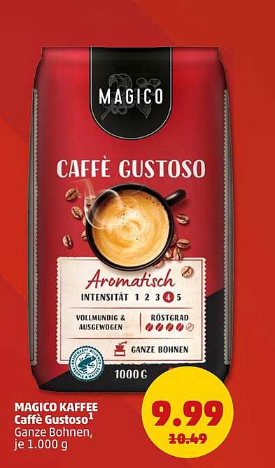 MAGICO KAFFEE Caffè Gustoso¹ Ganze Bohnen, je 1.000 g