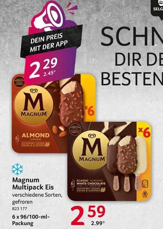 Magnum Multipack Eis verschiedene Sorten, gefroren