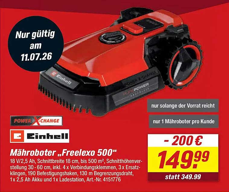 Mähroboter „Freelexo 500“