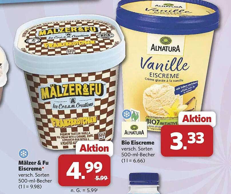 Mälzer & Fu Eiscreme* versch. Sorten 500-ml-Becher