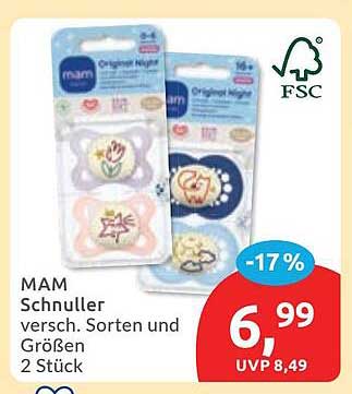 MAM Schnuller versch. Sorten und Größen 2 Stück