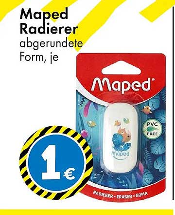 Maped Radierer abgerundete Form, je