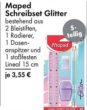 Maped Schreibset Glitter