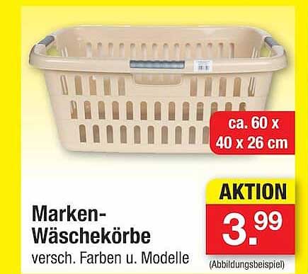 Marken-Wäschekörbe versch. Farben u. Modelle