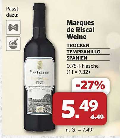Marques de Riscal Weine