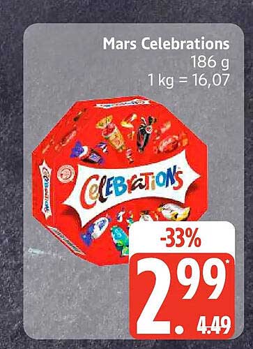 Mars Celebrations 186 g