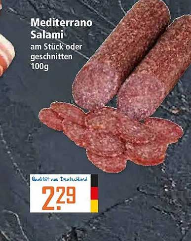 Mediterrano Salami am Stück oder geschnitten 100g