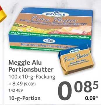 Meggle Alu Portionsbutter