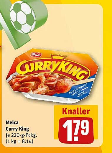 Meica Curry King je 220-g-Pckg. (1 kg = 8.14)
