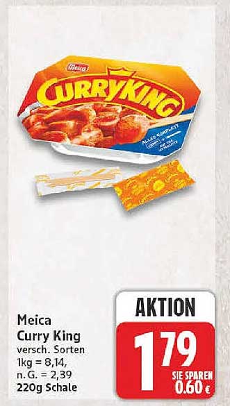 Meica Curry King versch. Sorten 220g Schale