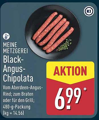 Meine Metzgerei Black-Angus-Chipolata