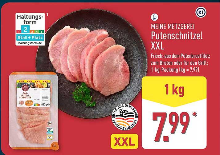 MEINE METZGEREI Putenschnitzel XXL