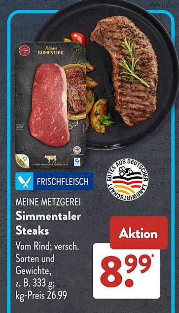 Meine Metzgerei Simmentaler Steaks