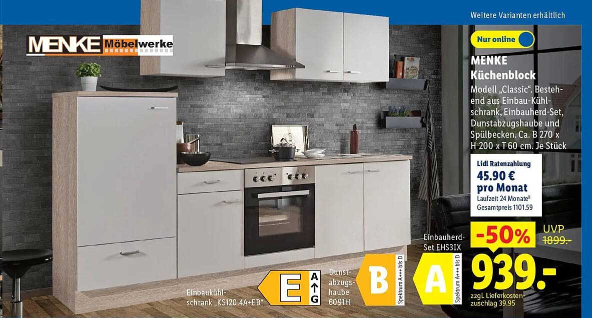MENKE Küchenblock Modell „Classic“