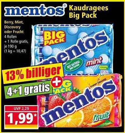 Mentos Kaudragees Big Pack