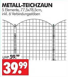 METALL-TEICHAZAUN