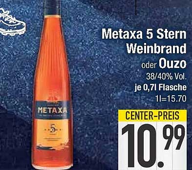 Metaxa 5 Stern Weinbrand oder Ouzo