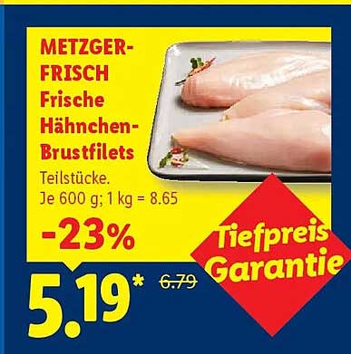METZGER-FRISCH Frische Hähnchen-Brustfilets