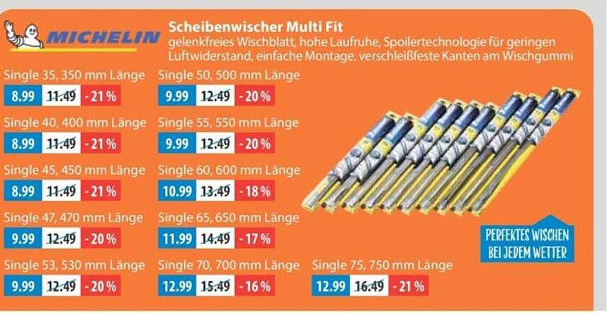 MICHELIN Scheibenwischer Multi Fit