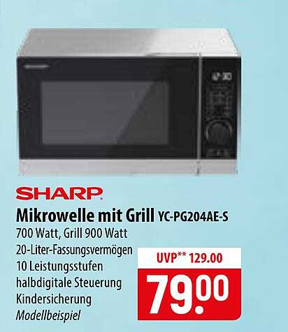 Mikrowelle mit Grill YC-PG204AE-S