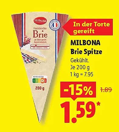 MILBONA Brie Spitze