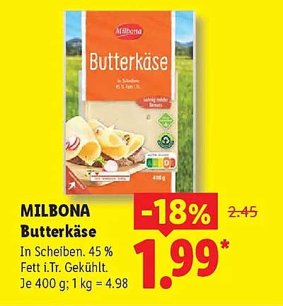 MILBONA Butterkäse