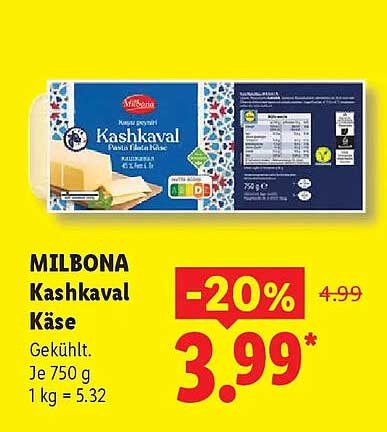MILBONA Kashkaval Käse